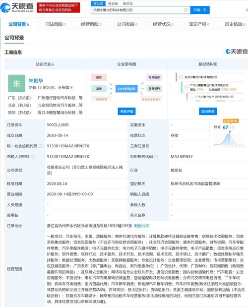 小鵬汽車新設全資子公司，注冊資本500萬元聚焦國內貿易代理業務